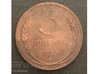 USSR. 3 kopecks 1924