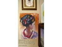 Oil painting - Geisha - Japan 40/30 cm