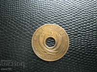 Изт. Африка  5  цент  1924