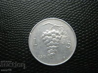 Italia 5 lire 1950