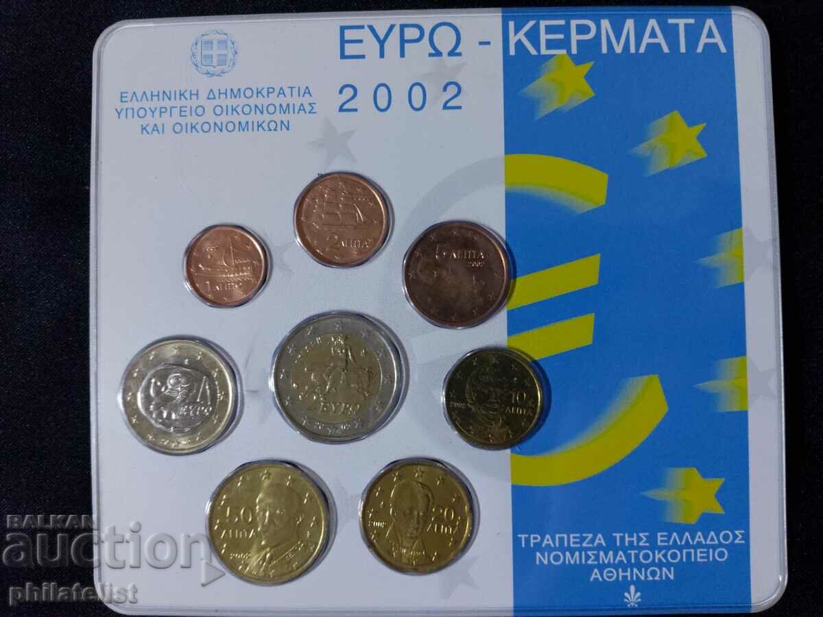 Greece 2002 - Complete bank euro set from 1 cent to 2 euros with price 45.00 BGN | € 23.01 Greece 2002 - Complete bank euro set from 1 cent to 2 euros with price 45.00 BGN | € 23.01