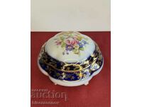 Beautiful porcelain sugar bowl with markings