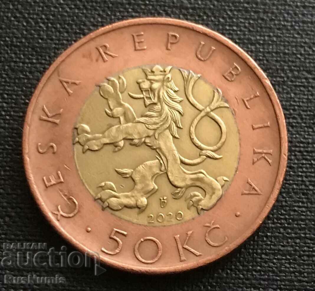 Republica Cehă. 50 de coroane 2020 UNC.