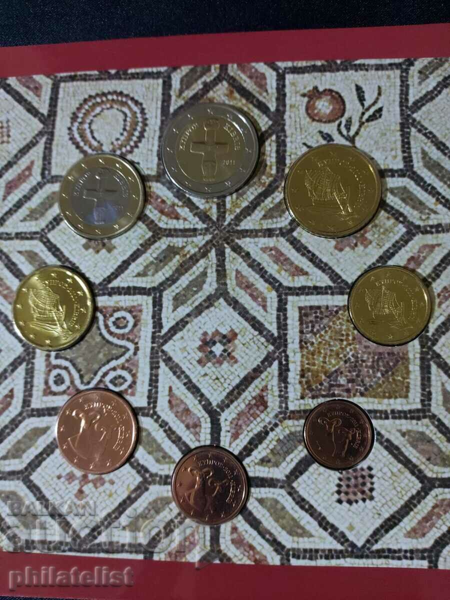 Delivery of Cyprus 2011 - Complete bank euro set from 1 cent to 2 euros