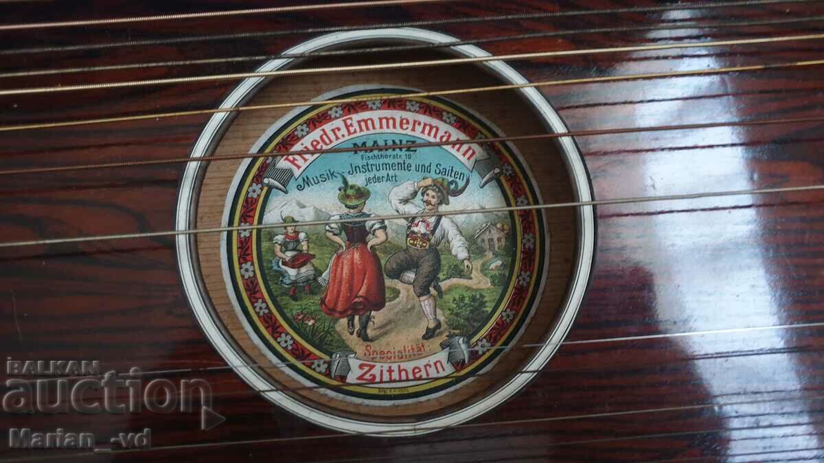 Old musical instrument zither - 6 Old musical instrument zither - 6