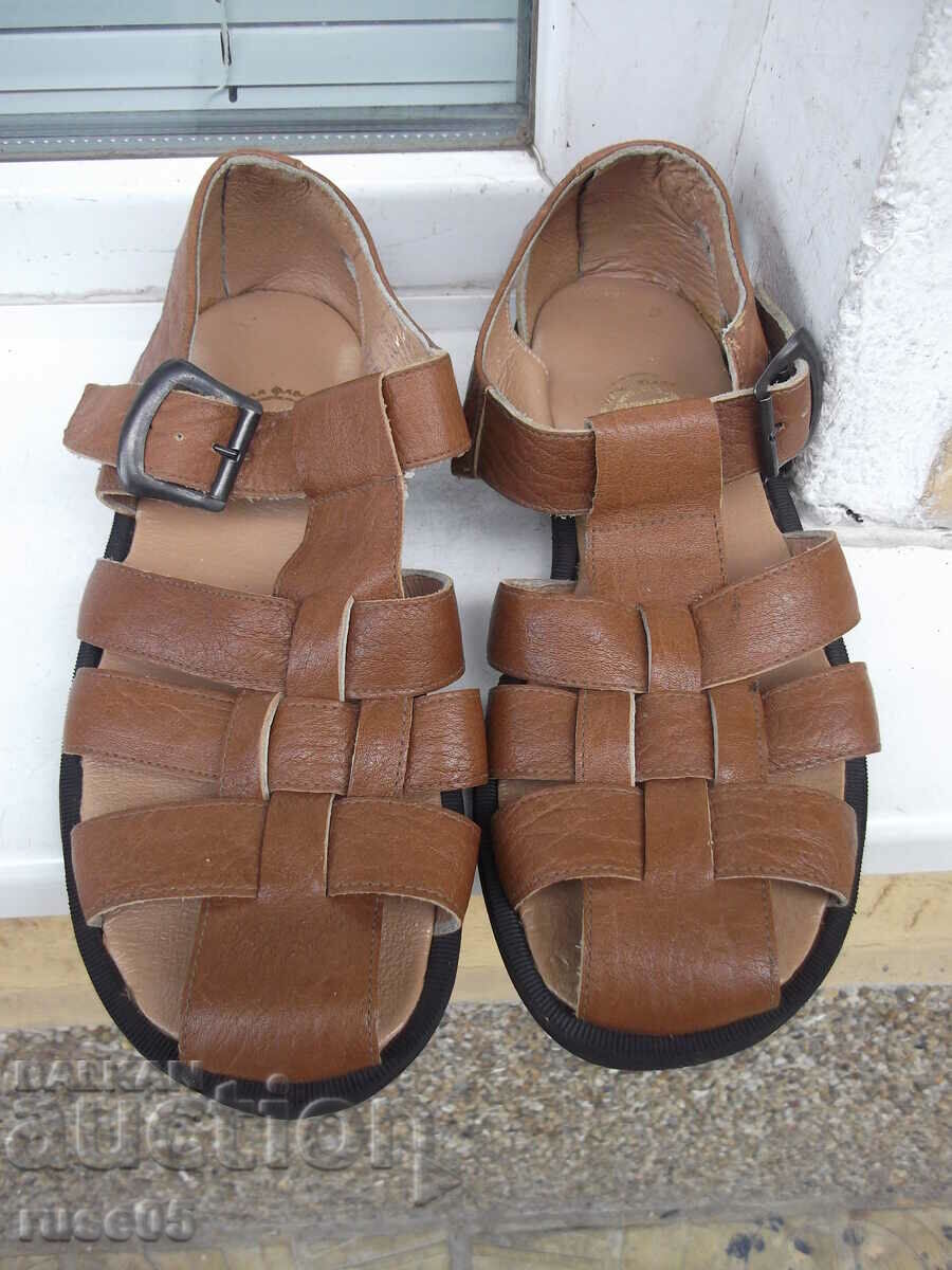 Bulgarian sandals made of natural leather new