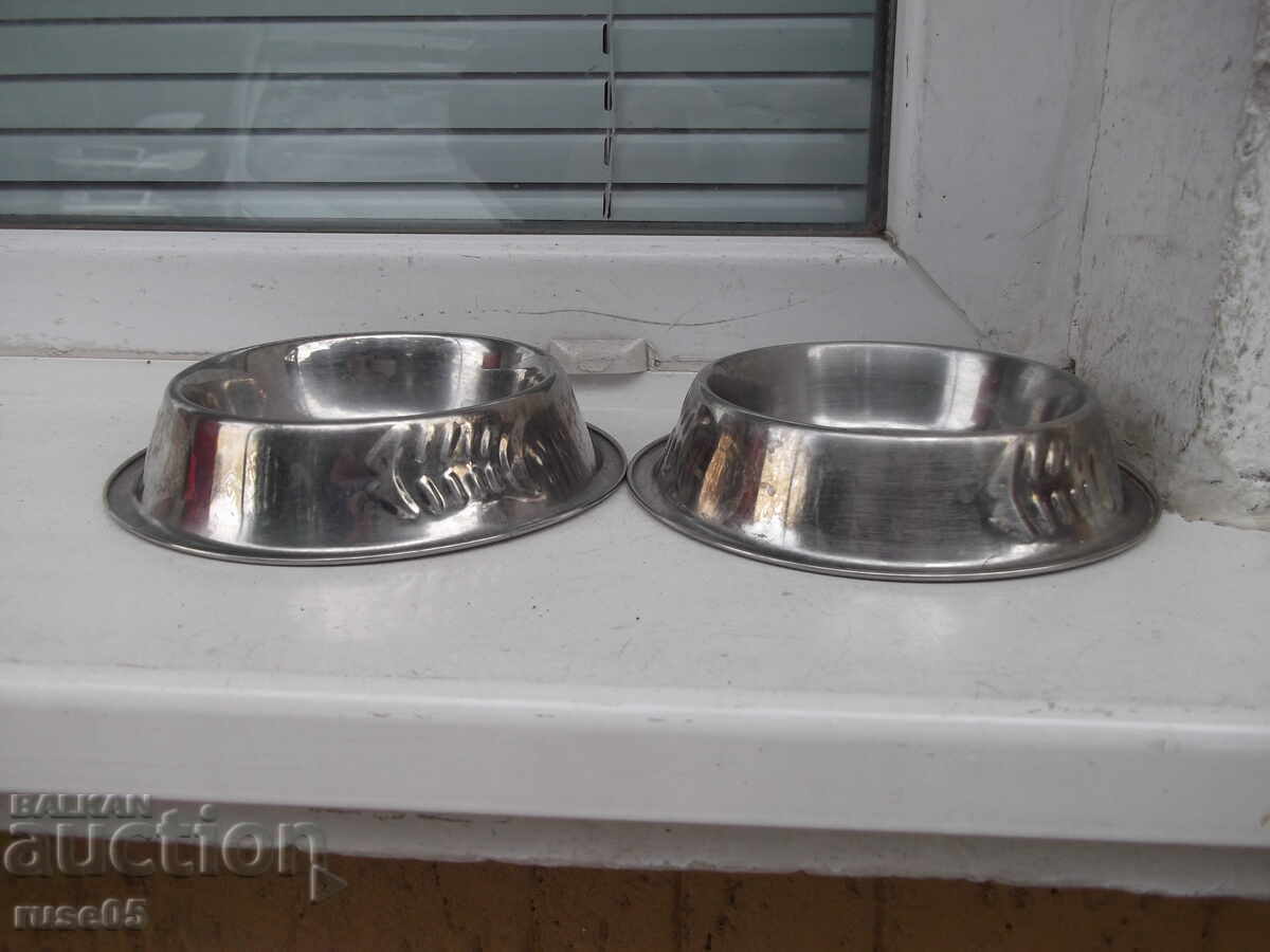 Lot of 2 pcs. animal food and water bowls - 5