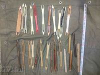 Σαΐτες, βελόνες πλεξίματος, δίχτυ