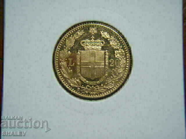 20 Lire 1879 Italy - AU/Unc (gold) with price 1549.89 BGN | € 792.45