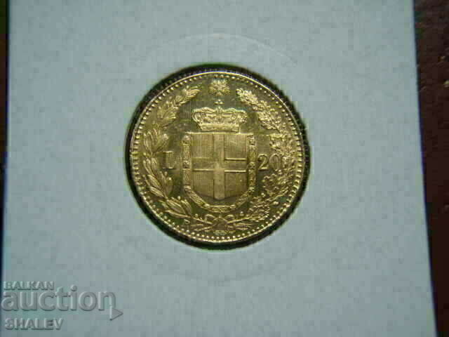Auction  20 Lire 1883 Italy - AU+ (gold)