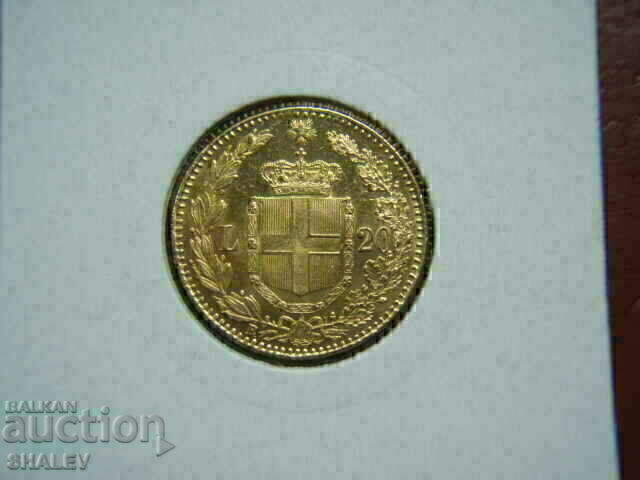 20 Λίρες 1883 Ιταλία (20 liri Italiya) /1/ - AU/Unc (χρυσός) 20 Λίρες 1883 Ιταλία (20 liri Italiya) /1/ - AU/Unc (χρυσός)