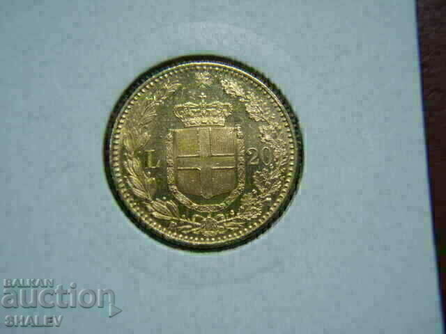 20 Lire 1885 Italy (20 лири Италия) /2/ - AU/Unc (злато) с цена 1569.89 лв. | € 802.67