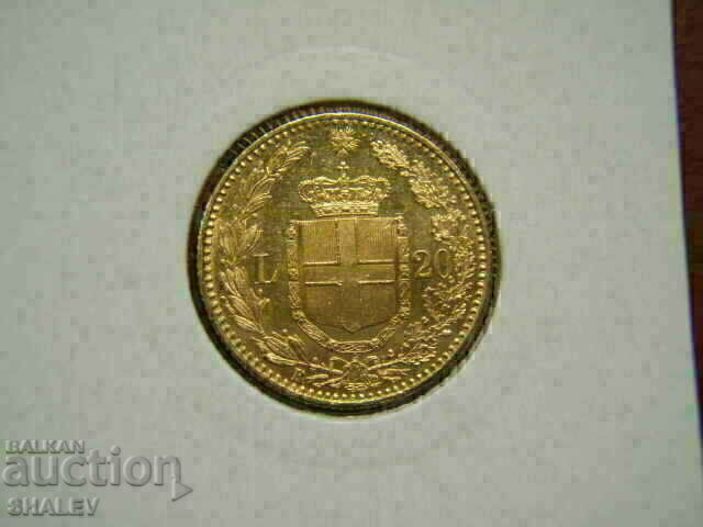 Livrarea 20 Lire 1885 Italia /2/ - AU/Unc (aur)