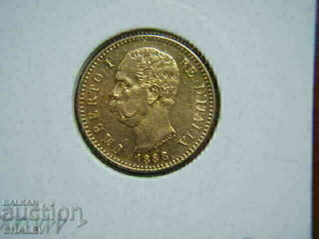 20 Lire 1888 Italy (20 лири Италия) - AU (злато) - 6 20 Lire 1888 Italy (20 лири Италия) - AU (злато) - 6