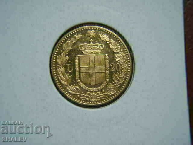 Auction  20 Lire 1891 Italy /2/ - AU/Unc (gold)