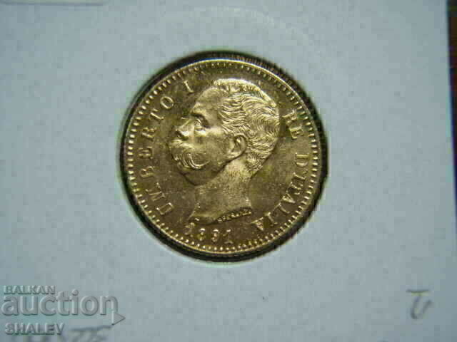 20 Lire 1891 Italy (20 лири Италия) /2/ - AU/Unc (злато) - 5