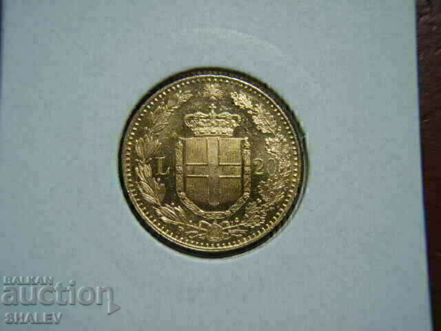 20 Lire 1893 Italy /2/ - AU/Unc (gold) with price € 855.89 | 1673.98 BGN
