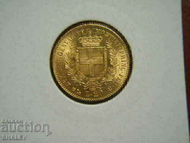 Licitație 20 Lire 1860 Sardinia / Italia (Sardiniya) - AU (zlato)