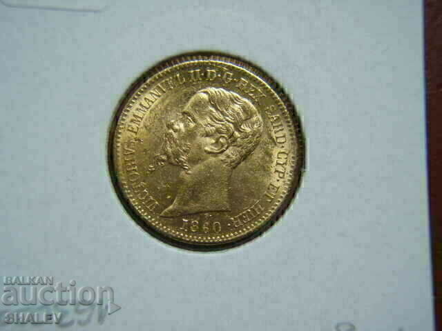 20 Lire 1860 Sardinia / Italia (Sardiniya) - AU (zlato) - 5