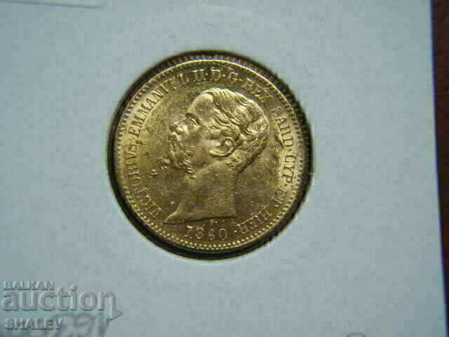 20 Lire 1860 Sardinia / Italia (Sardiniya) - AU (zlato) - 6