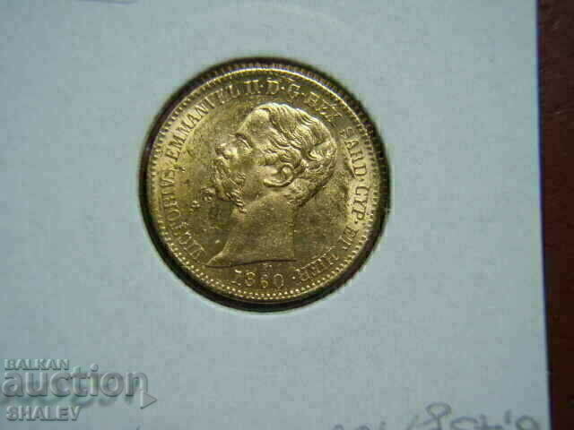 20 Lire 1860 Sardinia / Italy - AU (gold) - 7 20 Lire 1860 Sardinia / Italy - AU (gold) - 7