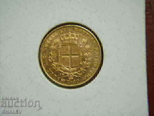 Livrarea 20 lire 1834 Sardinia / Italia - XF/AU (aur)