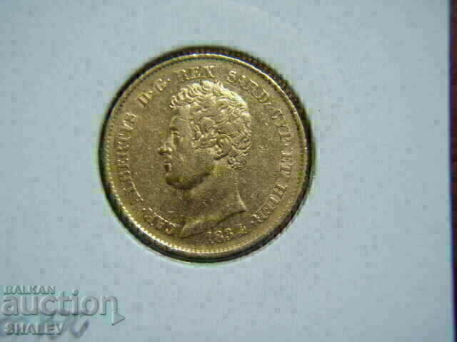 20 λιρέτες 1834 Σαρδηνία / Ιταλία (Σαρδηνία) - XF/AU (χρυσός) - 6 20 λιρέτες 1834 Σαρδηνία / Ιταλία (Σαρδηνία) - XF/AU (χρυσός) - 6