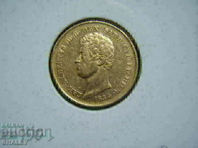 20 Lire 1834 Sardinia / Italy (Сардиния) - XF/AU (злато) - 7
