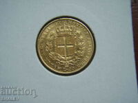 20 Lire 1834 Sardinia / Italy (Сардиния) - XF/AU (злато)
