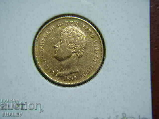 20 Lire 1839 Sardinia / Italy - XF/AU (gold) - 5 20 Lire 1839 Sardinia / Italy - XF/AU (gold) - 5