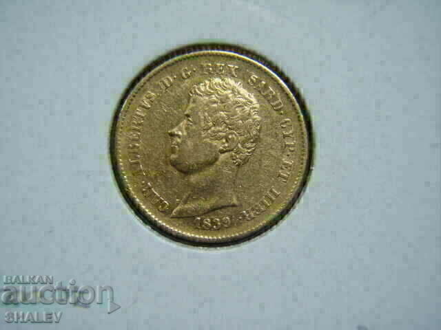 20 Lire 1839 Sardinia / Italy - XF/AU (gold) - 7 20 Lire 1839 Sardinia / Italy - XF/AU (gold) - 7