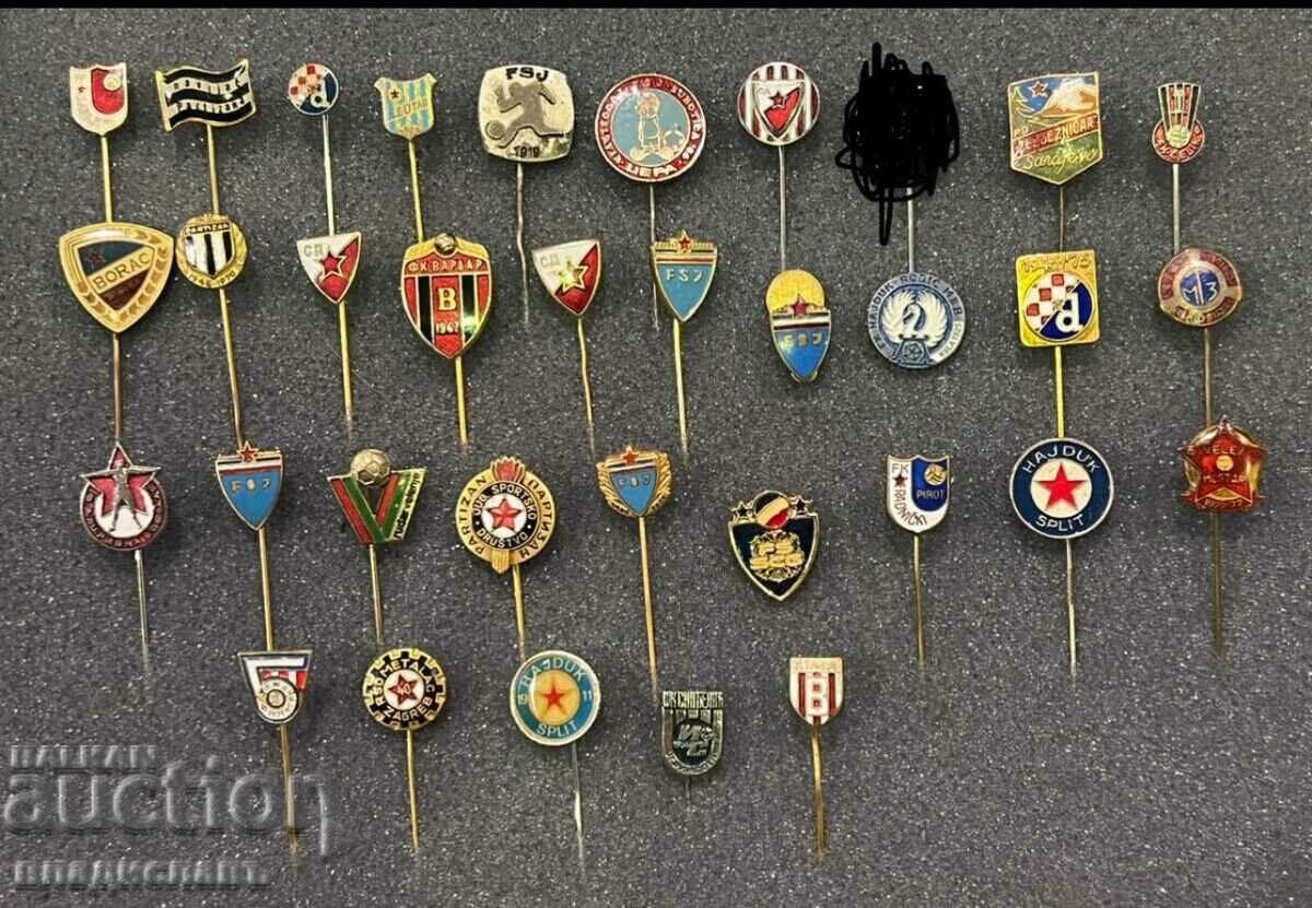 Colecție de insigne de fotbal din Iugoslavia