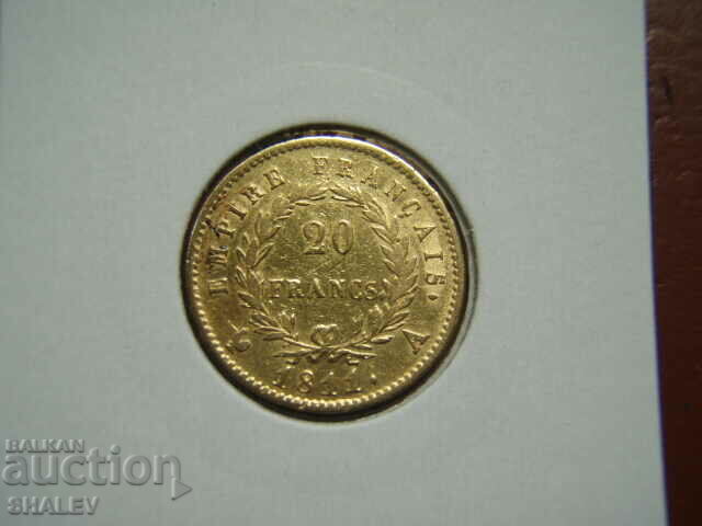 20 franci 1811 A Franța - XF (aur)