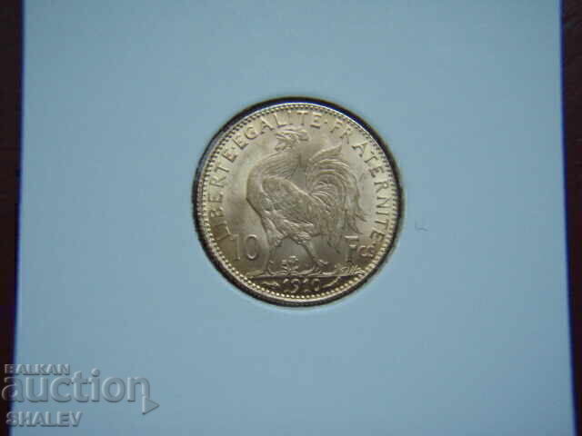 10 Francs 1910 France /1/ - AU (gold) with price 869.89 BGN | € 444.77