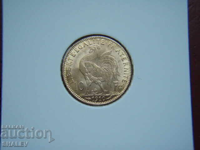 Auction 10 Francs 1910 France /1/ - AU (gold) Auction 10 Francs 1910 France /1/ - AU (gold)