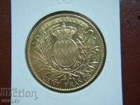 100 φράγκα 1901 Μονακό - AU/Unc (χρυσός)