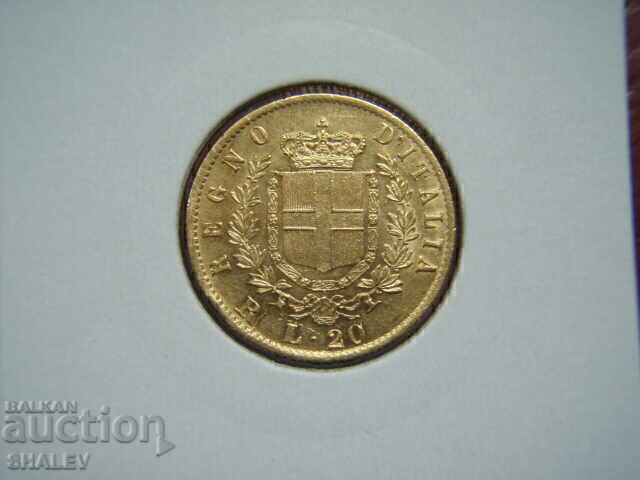 20 lire 1878 R Italia - AU (aur) cu preț € 839.89 | 1642.69 BGN