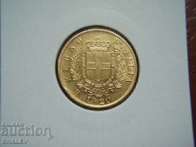Livrarea 20 lire 1878 R Italia - AU (aur)