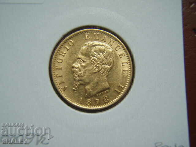 20 Lire 1878 R Italy - AU (gold) - 5 20 Lire 1878 R Italy - AU (gold) - 5