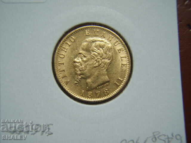 20 Lire 1878 R Italy - AU (gold) - 6 20 Lire 1878 R Italy - AU (gold) - 6