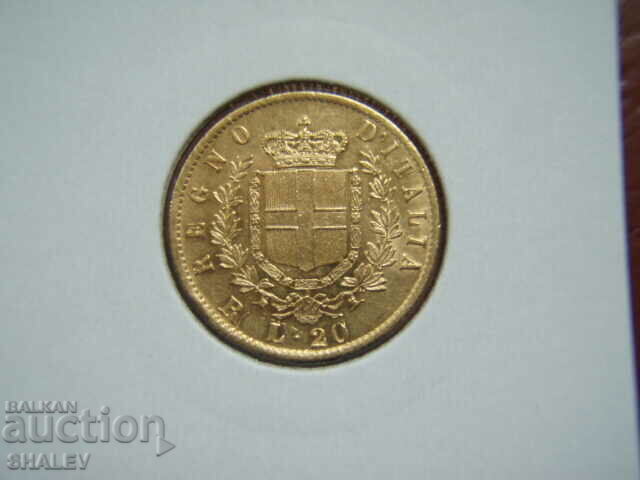 20 Lire 1878 R Italy - AU (gold)