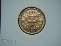 20 φράγκα 1903 Ελβετία /1/ - AU/Unc (χρυσός)