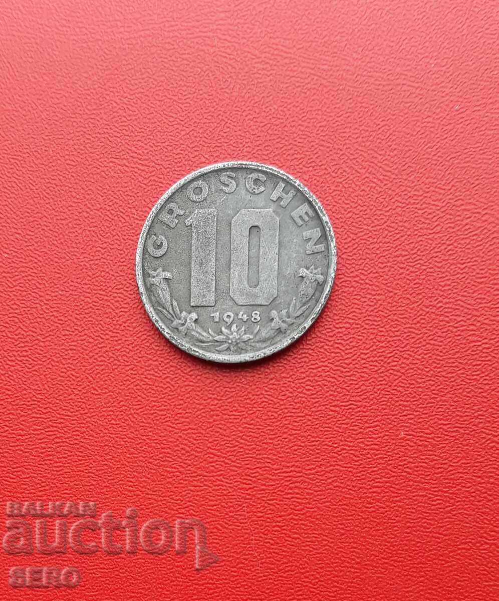 Austria-10 groszy 1948