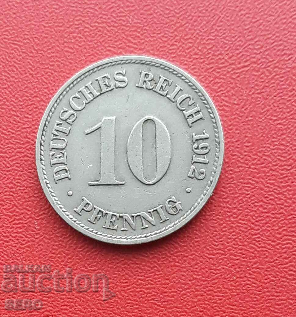 Germania-10 Pfennig 1912 D-Münch