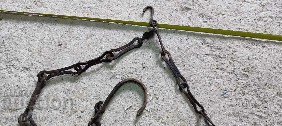 Auction Chain, chain, Old, forged and long Auction Chain, chain, Old, forged and long