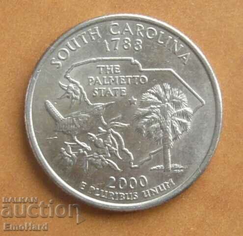 2001 1/4 dolar american Carolina de Sud D