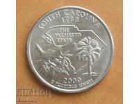 2001 1/4 долар САЩ Южна Каролина D