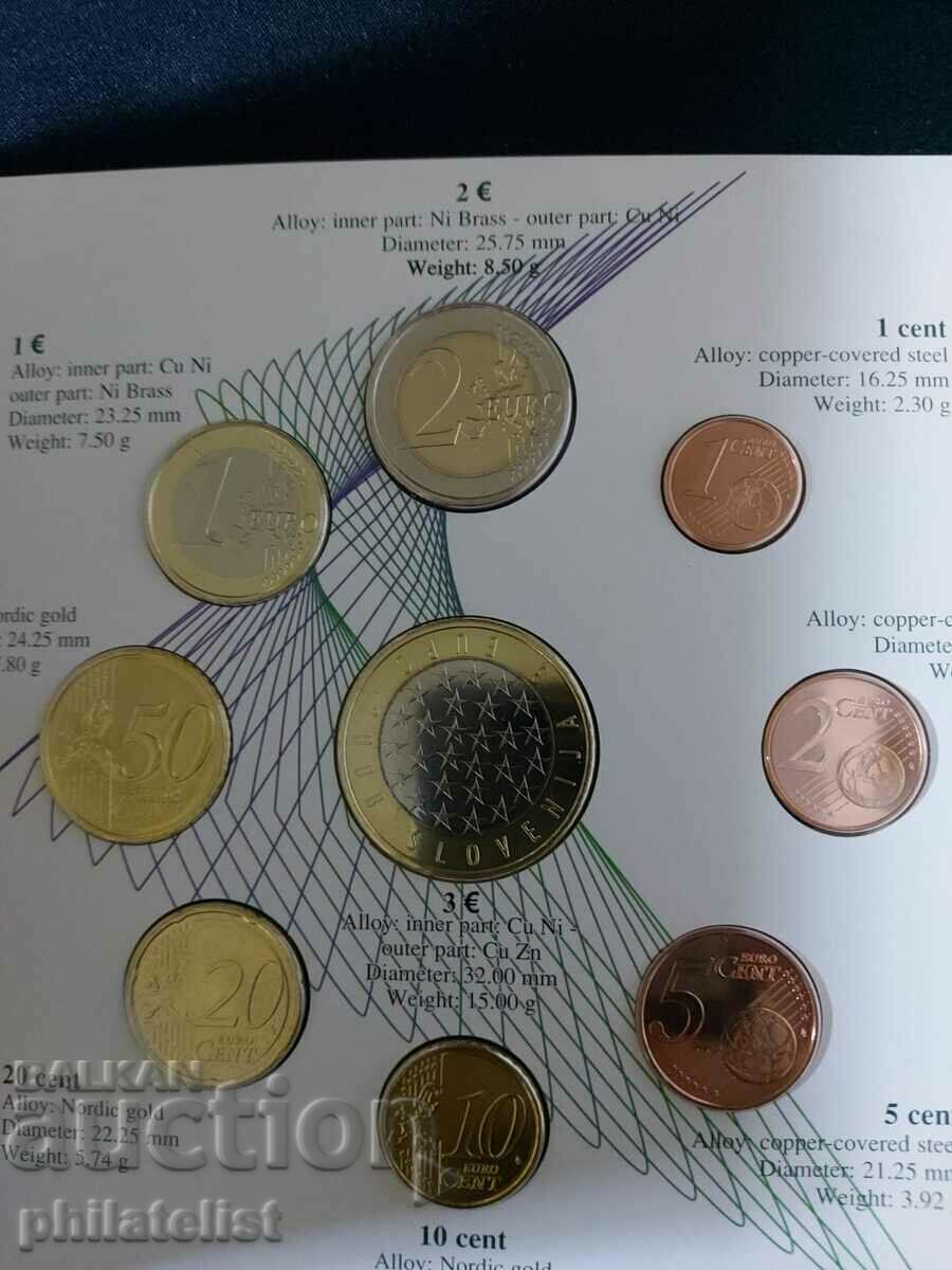 Auction Slovenia 2008 - Complete Bank Euro Set BU Slovenia Auction Slovenia 2008 - Complete Bank Euro Set BU Slovenia