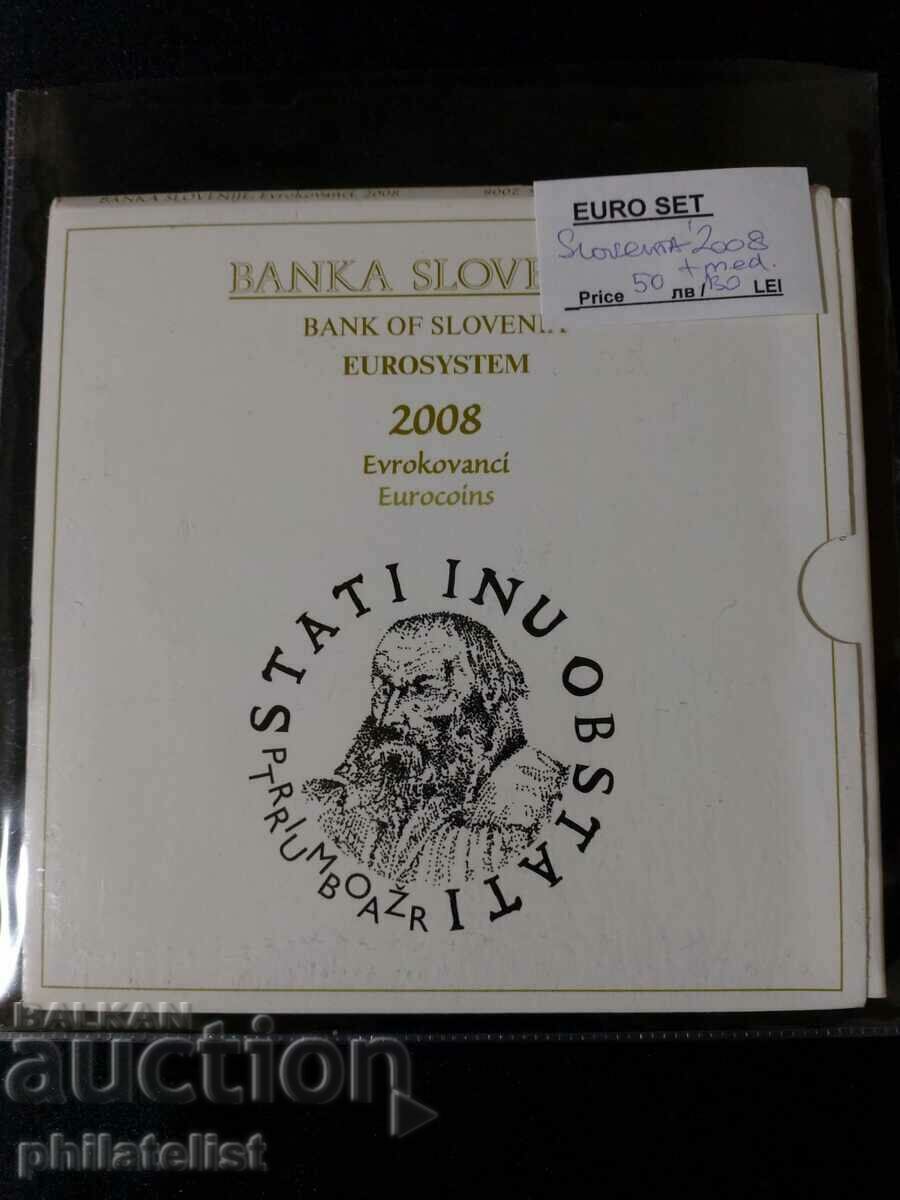 Словения 2008 - Комплектен банков евро сет BU Slovenia