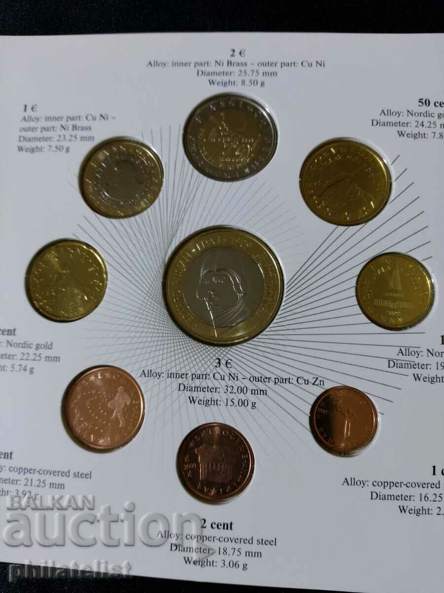 Slovenia 2009 Bank Euro Set + 3 Euro Commemorative Coin with price 73.00 BGN | € 37.32 Slovenia 2009 Bank Euro Set + 3 Euro Commemorative Coin with price 73.00 BGN | € 37.32